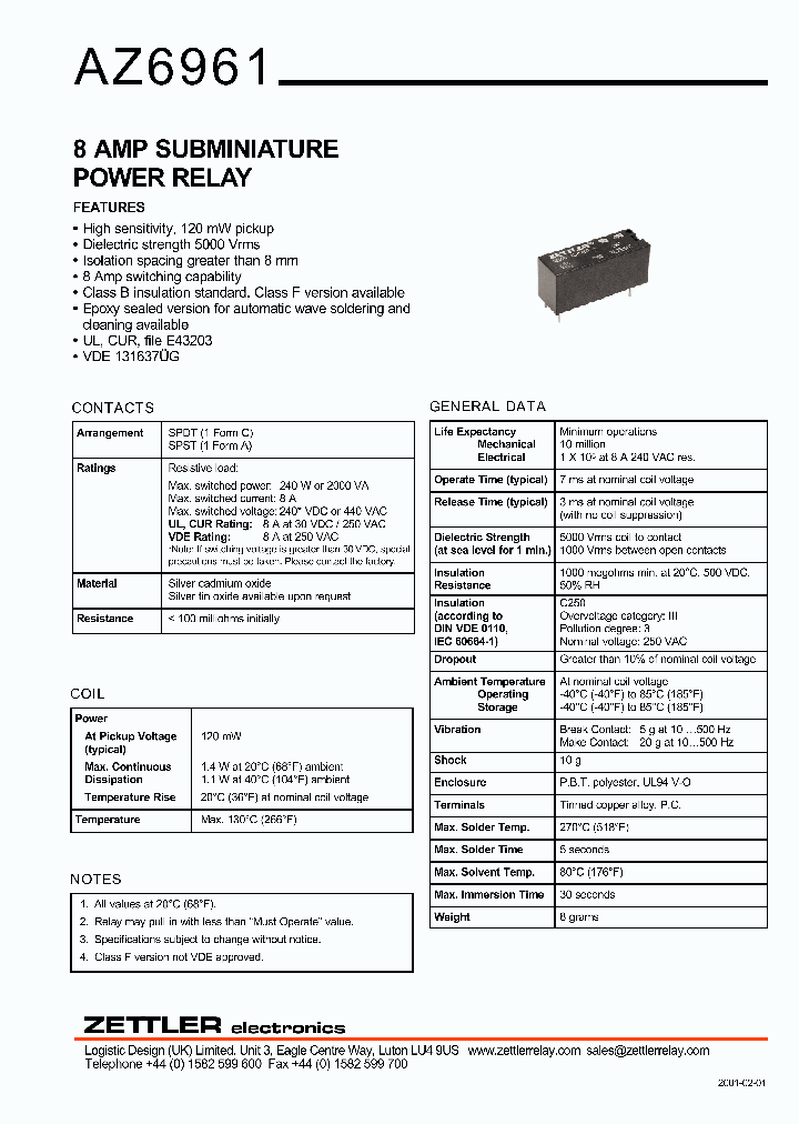 AZ6961-1A-5D_8486908.PDF Datasheet