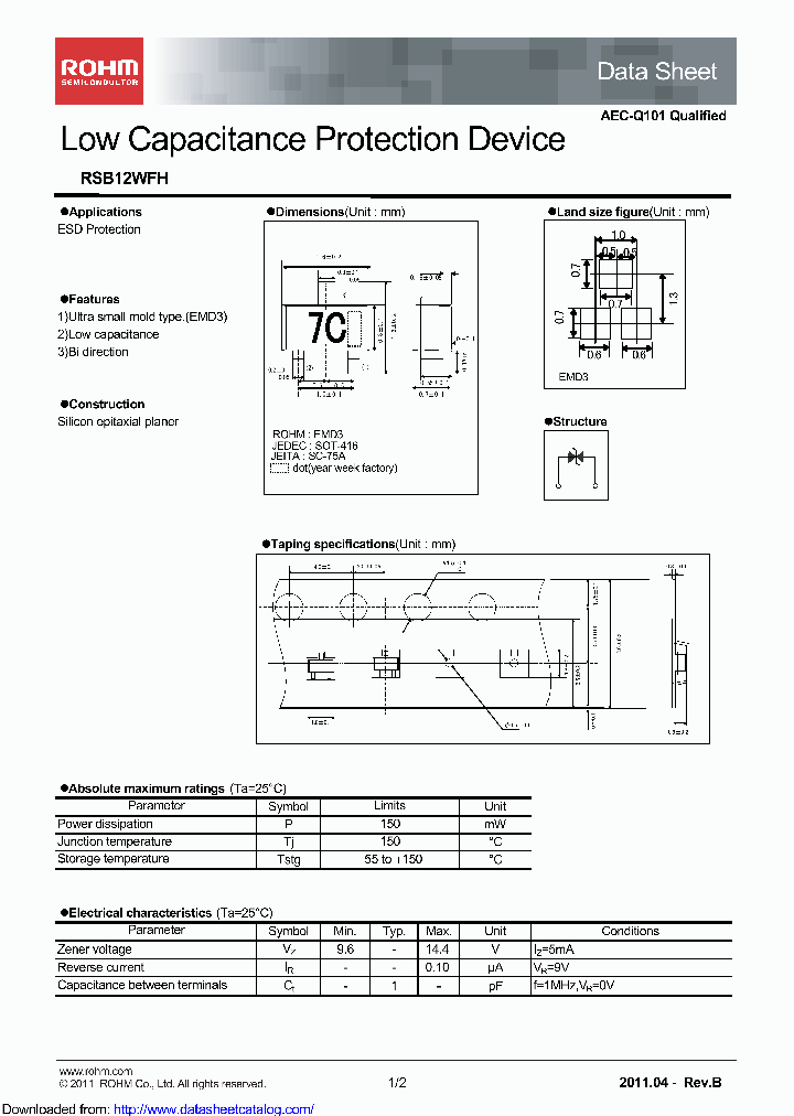 RSB12WFHTL_8502802.PDF Datasheet