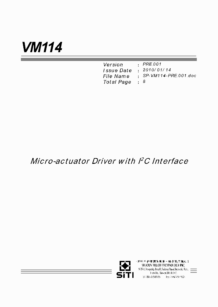 VM114_8504731.PDF Datasheet