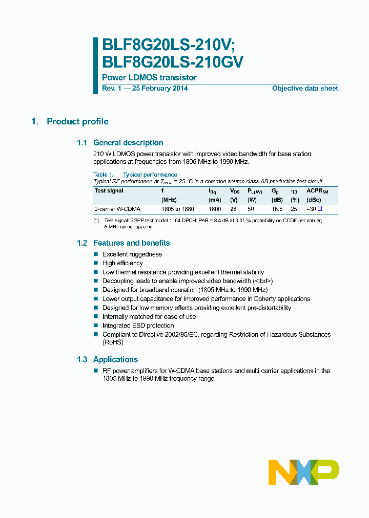 BLF8G20LS-210V_8505867.PDF Datasheet