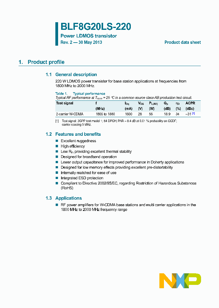 BLF8G20LS-220_8505868.PDF Datasheet