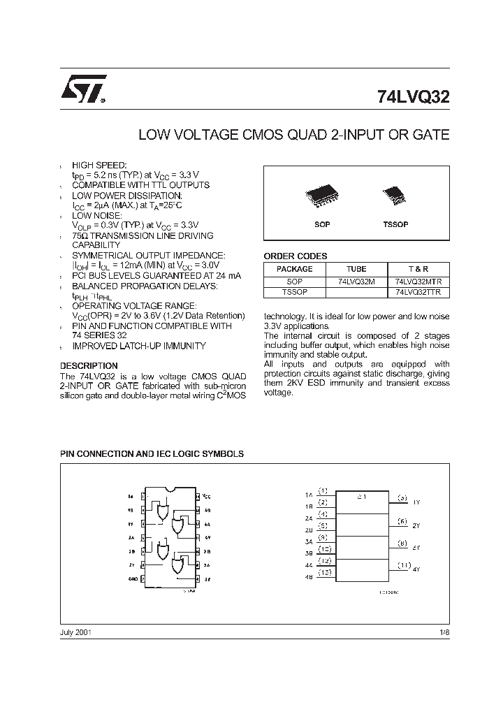 74LVQ32TTR_8507831.PDF Datasheet