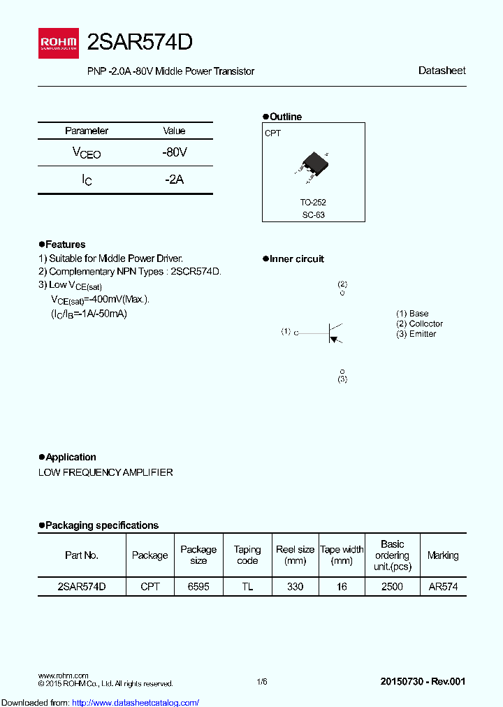 2SAR574DGTL_8516099.PDF Datasheet