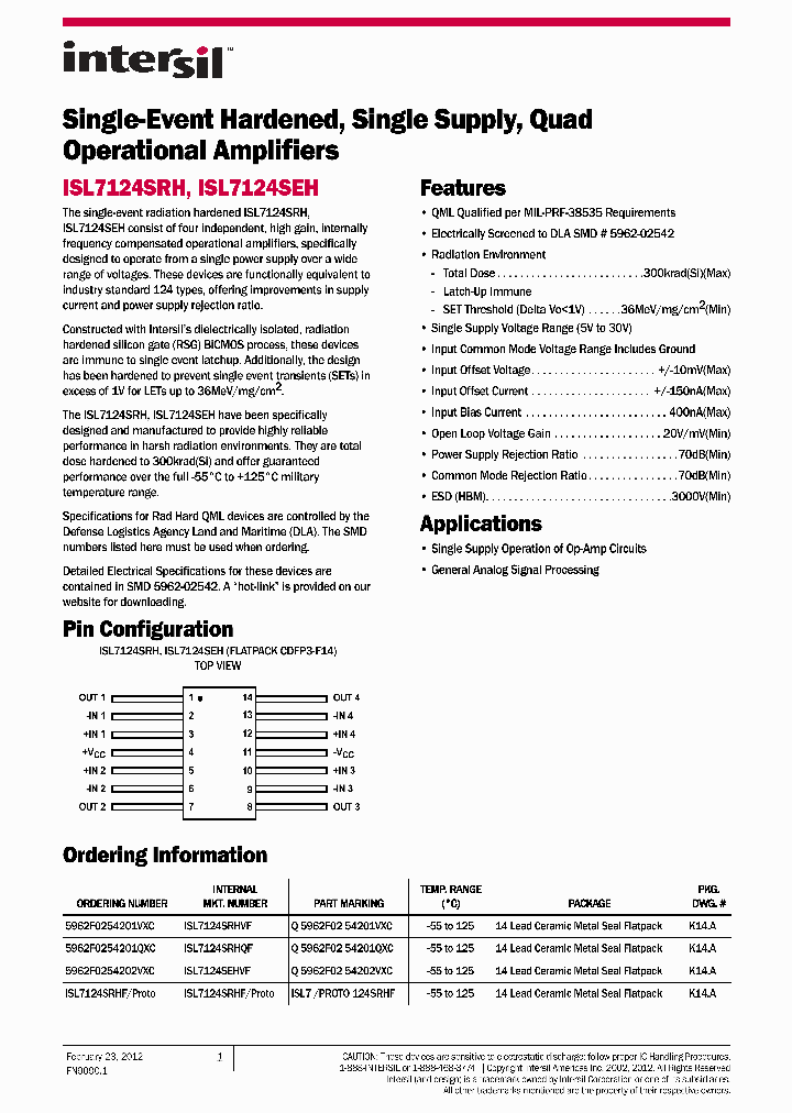 ISL7124SEH_8518106.PDF Datasheet