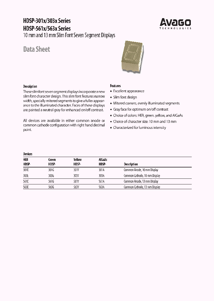 HDSP-301E-07_8520158.PDF Datasheet