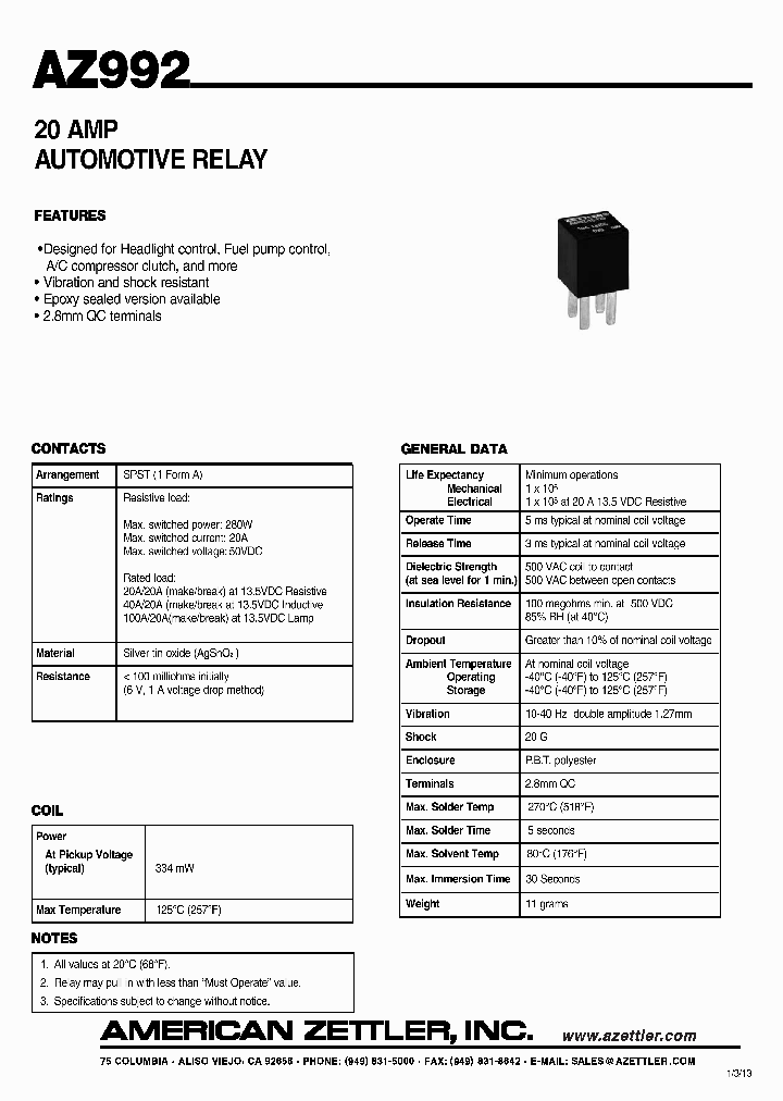 AZ992_8541360.PDF Datasheet