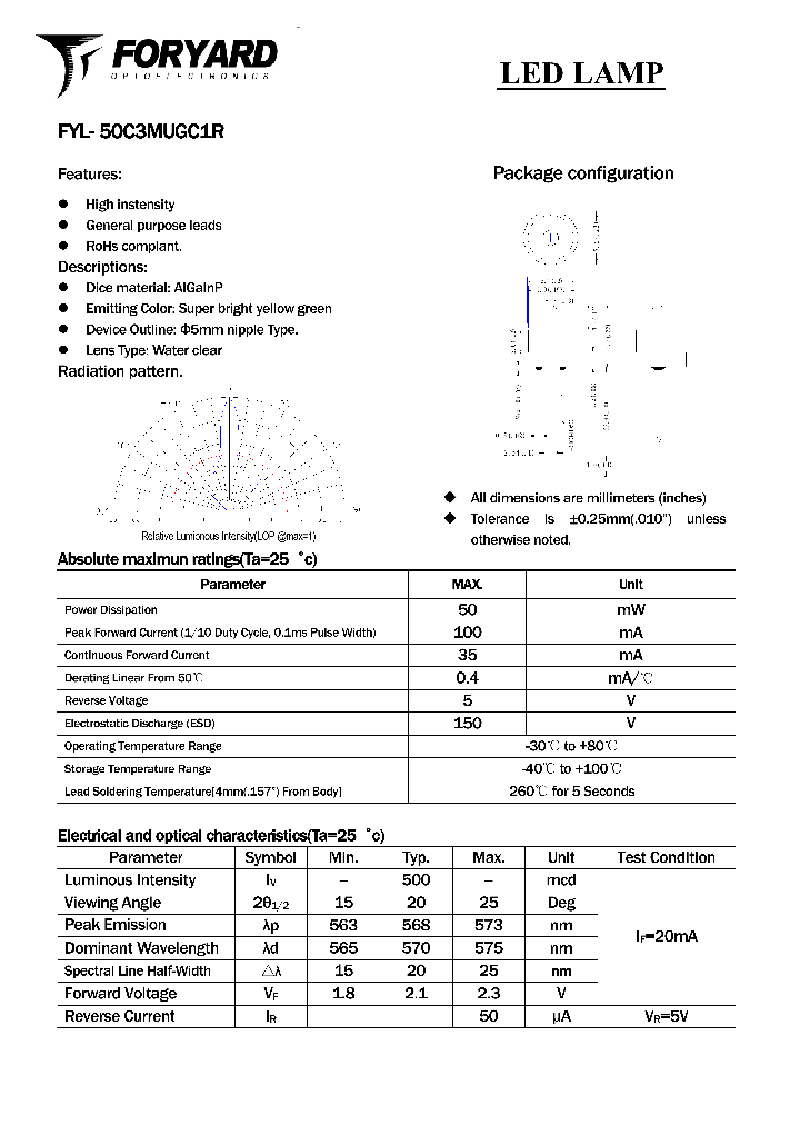 FYL-50C3MUGC1R_8552435.PDF Datasheet