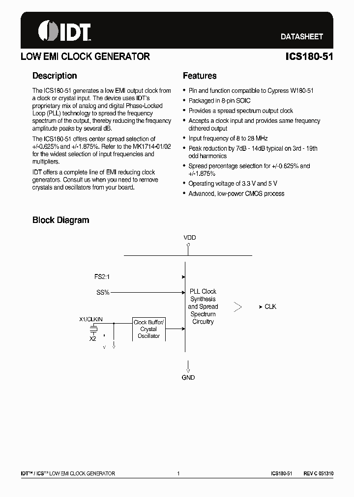 ICS180-51_8558132.PDF Datasheet