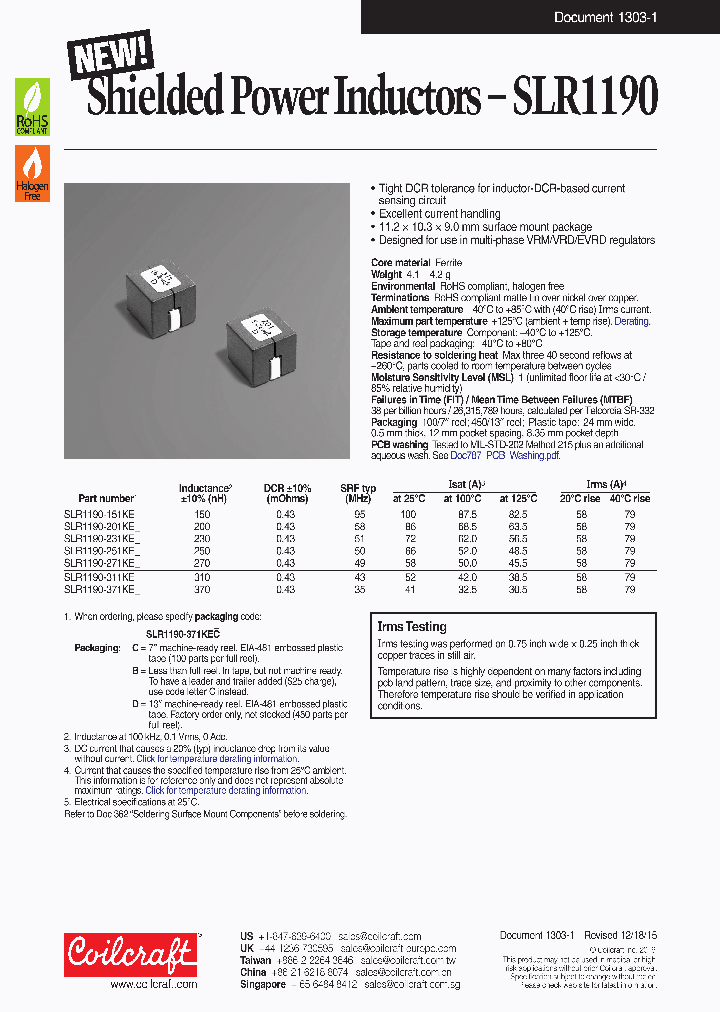 SLR1190_8567126.PDF Datasheet