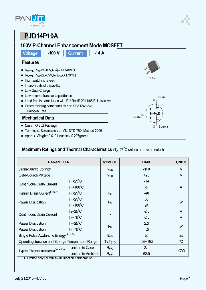 PJD14P10A_8581014.PDF Datasheet