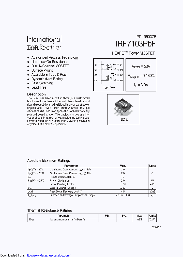 IRF7103PBF_8587196.PDF Datasheet