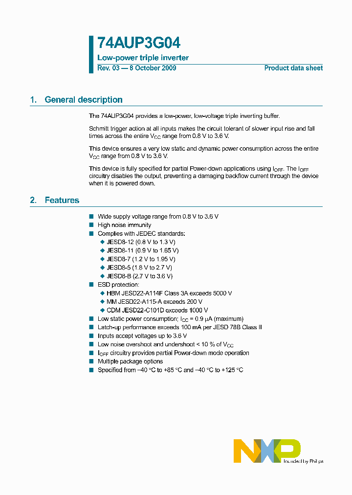 74AUP3G04_8588053.PDF Datasheet