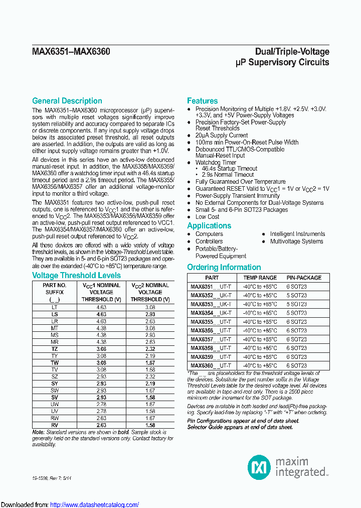 MAX6352SVUK_8589978.PDF Datasheet