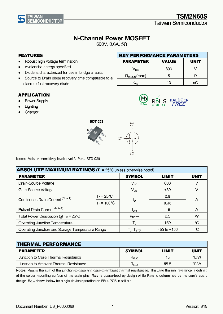 TSM2N60S-15_8592264.PDF Datasheet