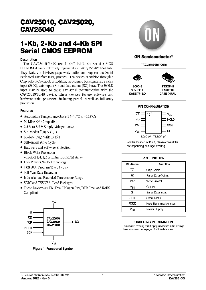 CAV25010YE-G_8600901.PDF Datasheet