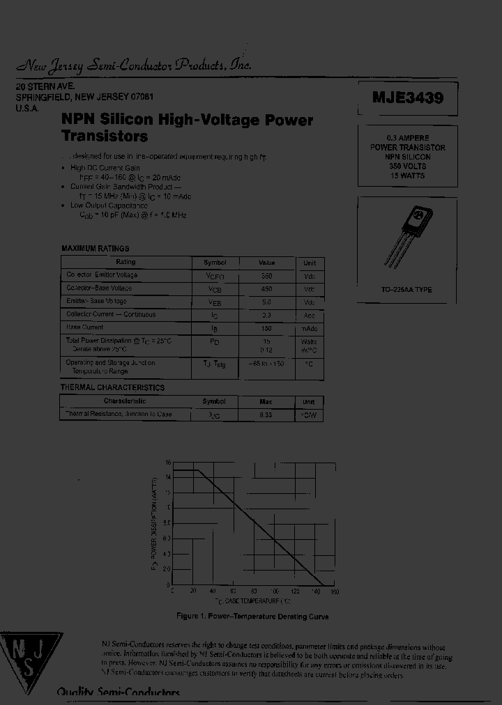 MJE3439_8605030.PDF Datasheet