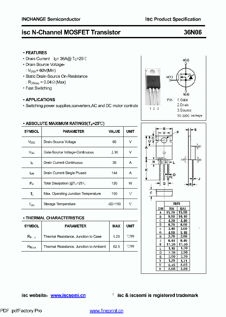 36N06_8605401.PDF Datasheet