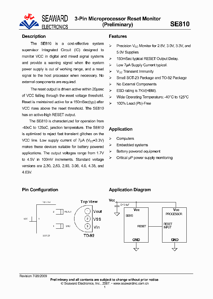 SE810_8610170.PDF Datasheet