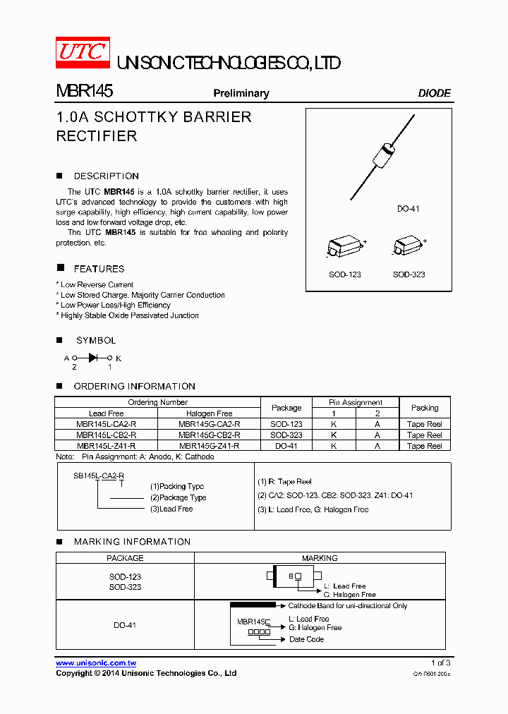 MBR145L-CB2-R_8611284.PDF Datasheet