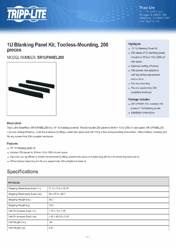 SR1UPANEL200_8619226.PDF Datasheet