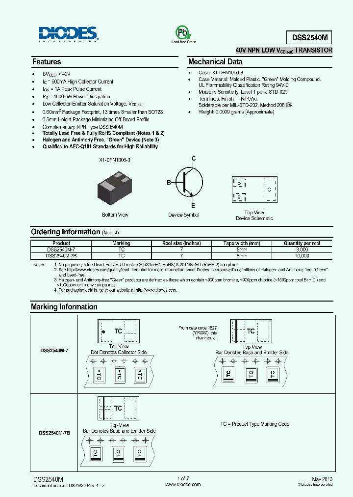 DSS2540M-15_8621937.PDF Datasheet