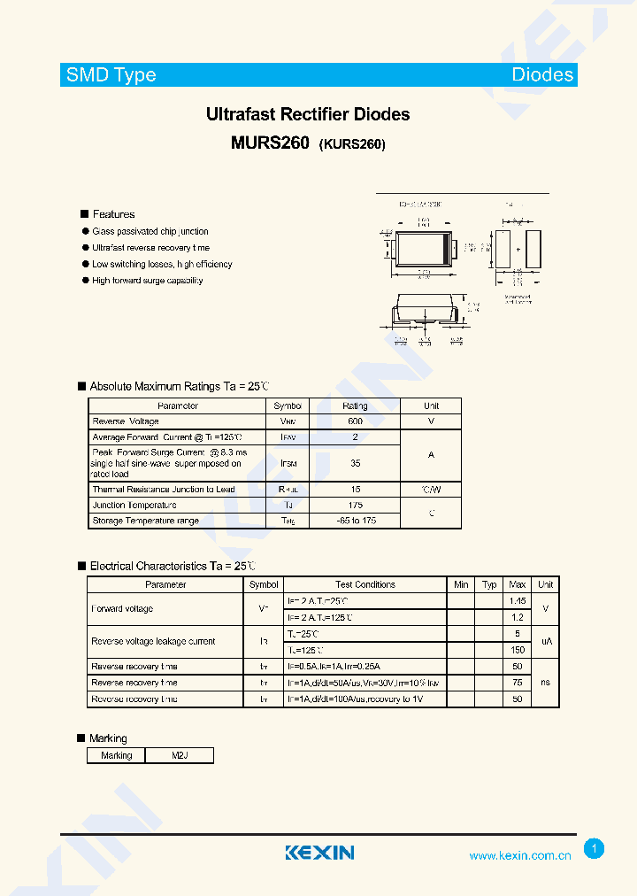 MURS260_8627889.PDF Datasheet