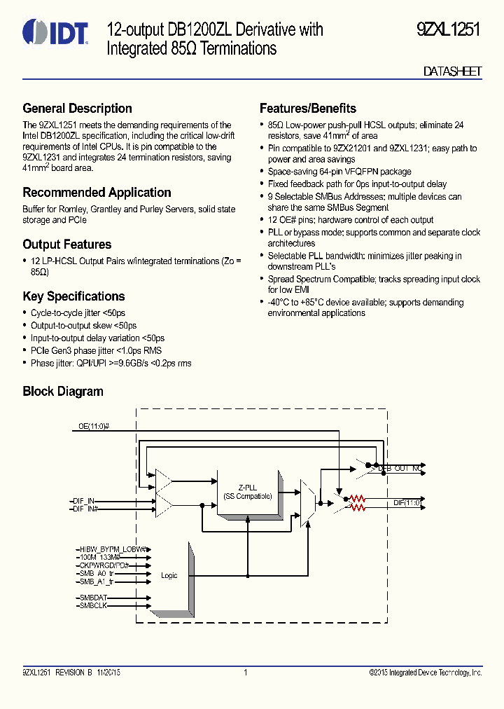 9ZXL1251AKILFT_8646647.PDF Datasheet