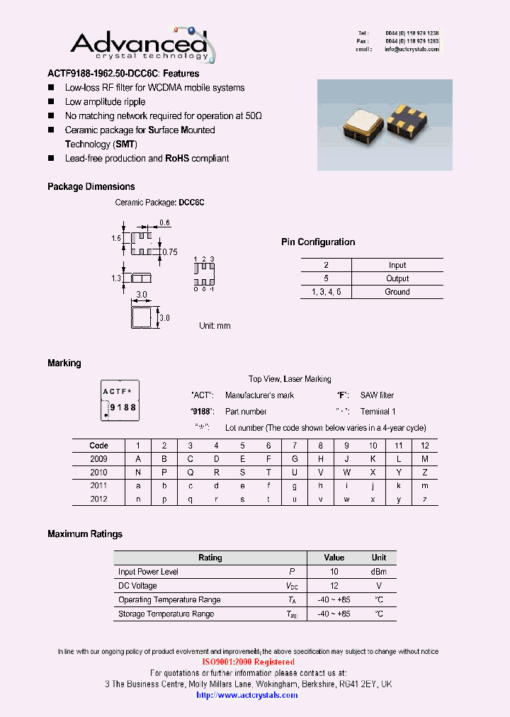 ACTF9188-196250-DCC6C_8663293.PDF Datasheet