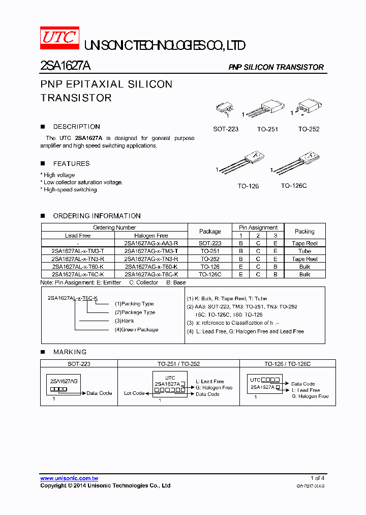 2SA1627AG-X-TM3-T_8665357.PDF Datasheet