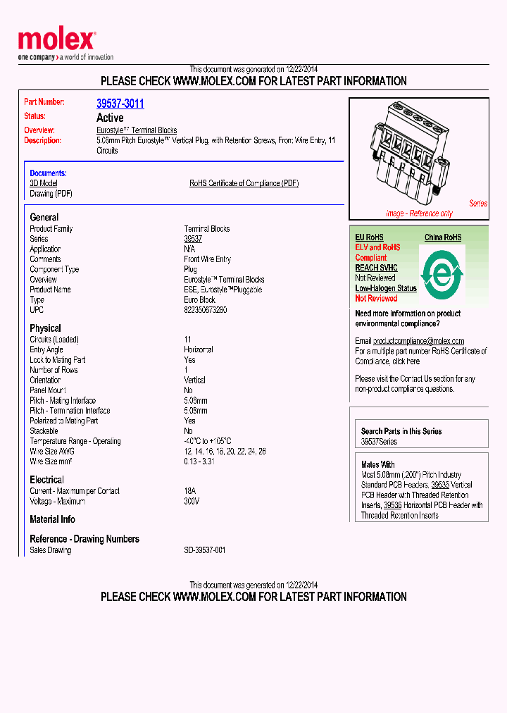 39537-3011_8671787.PDF Datasheet