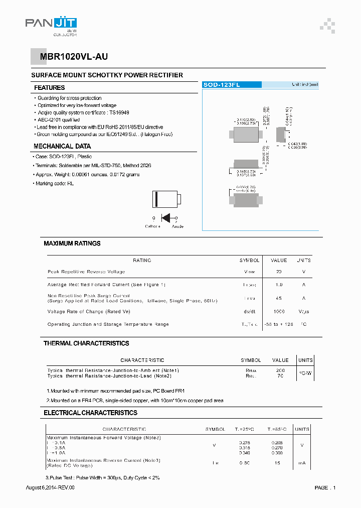 MBR1020VL-AU_8672584.PDF Datasheet