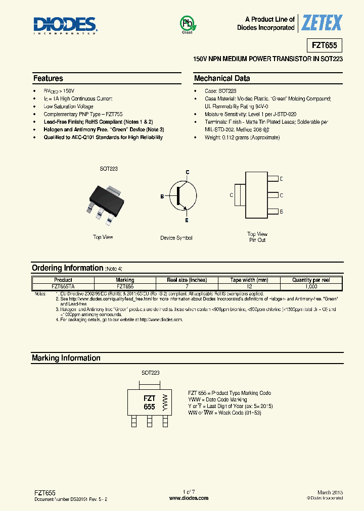 FZT655-15_8681254.PDF Datasheet