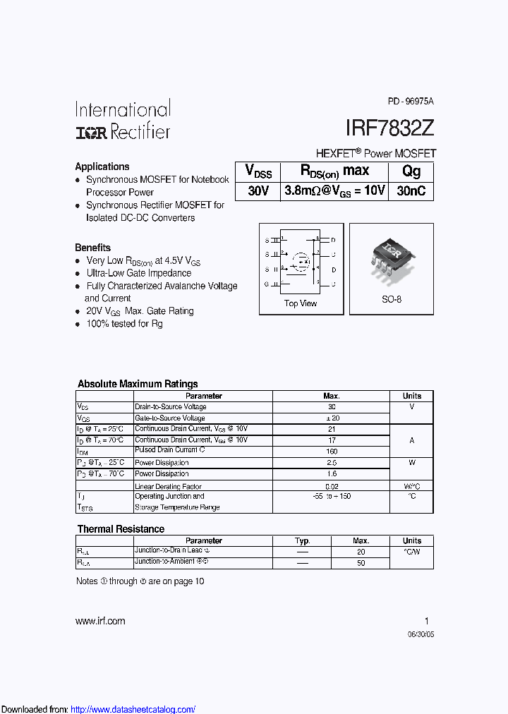 IRF7832ZTR_8686076.PDF Datasheet