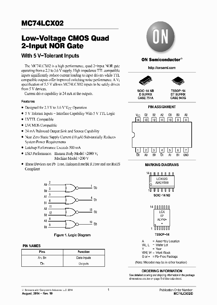 MC74LCX02DG_8692158.PDF Datasheet