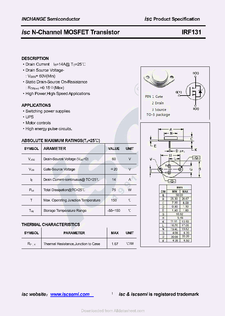 IRF131_8699778.PDF Datasheet