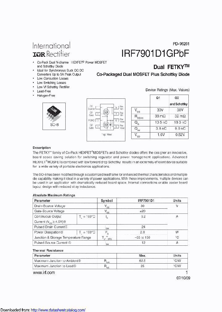IRF7901D1GPBF_8703519.PDF Datasheet