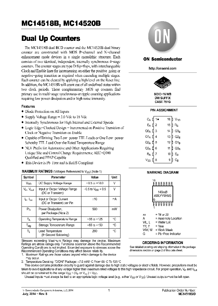 MC14520BDWG_8705604.PDF Datasheet