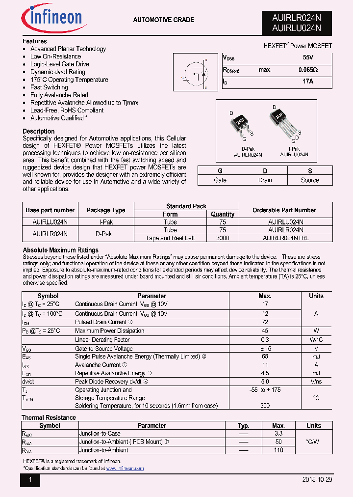 AUIRLR024N_8711058.PDF Datasheet