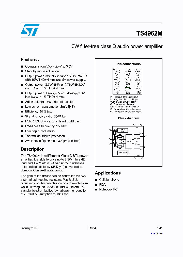 TS4962MEIJT_8712622.PDF Datasheet