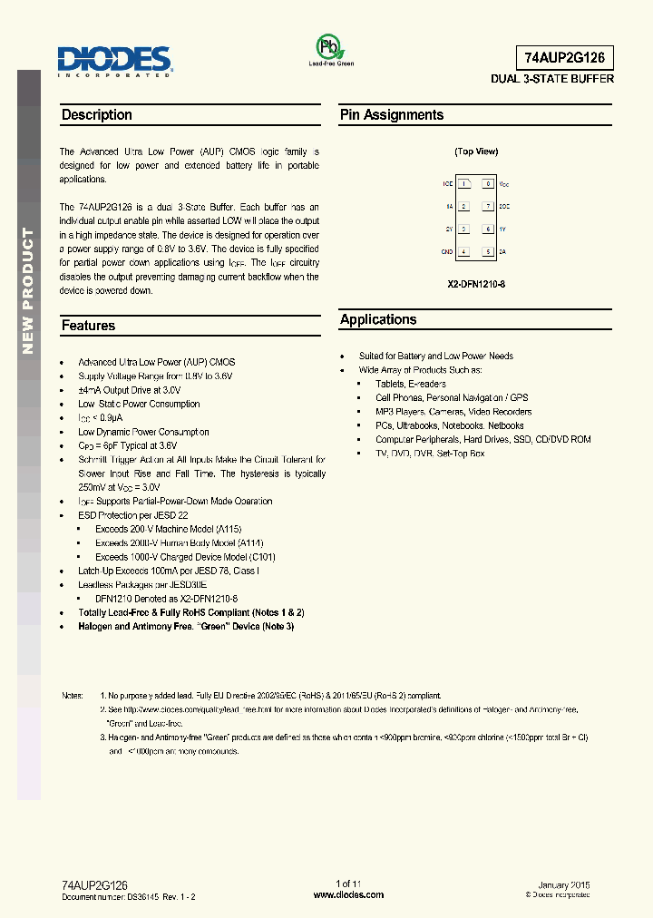 74AUP2G126_8713525.PDF Datasheet