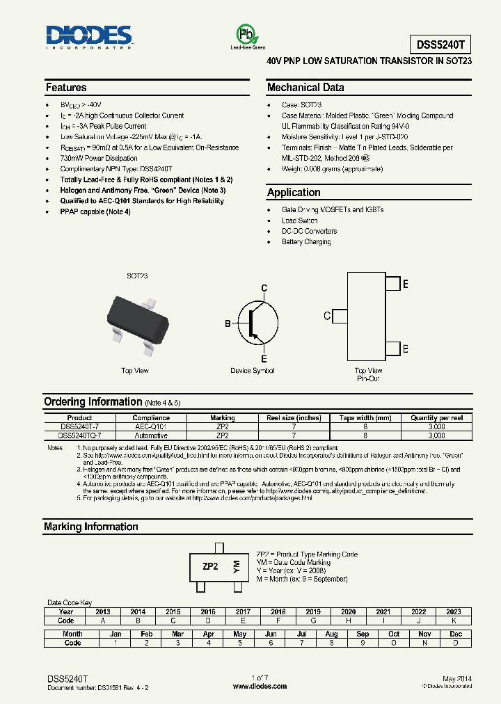 DSS5240T-15_8720539.PDF Datasheet