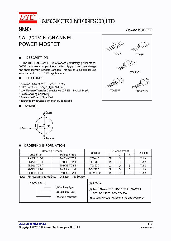 9N90G-T47-T_8731231.PDF Datasheet