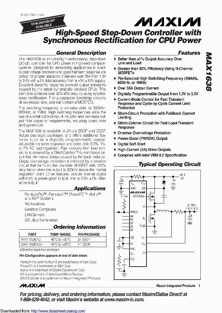 MAX1638VRMEVKIT_8731912.PDF Datasheet