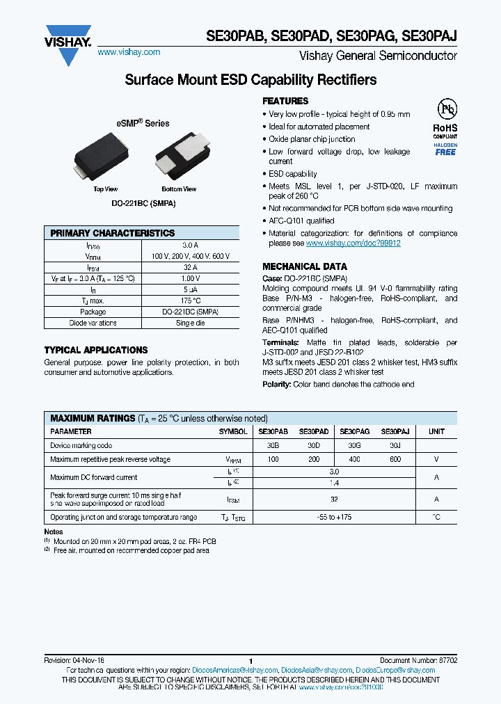 SE30PAJ_8733442.PDF Datasheet