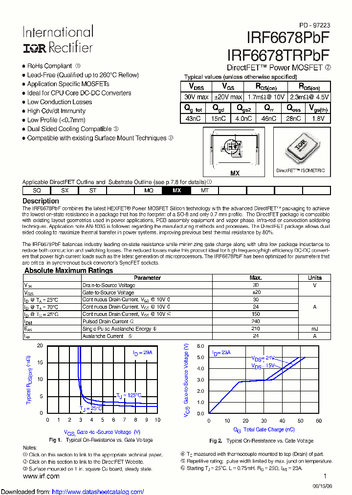 IRF6678TRPBF_8754987.PDF Datasheet