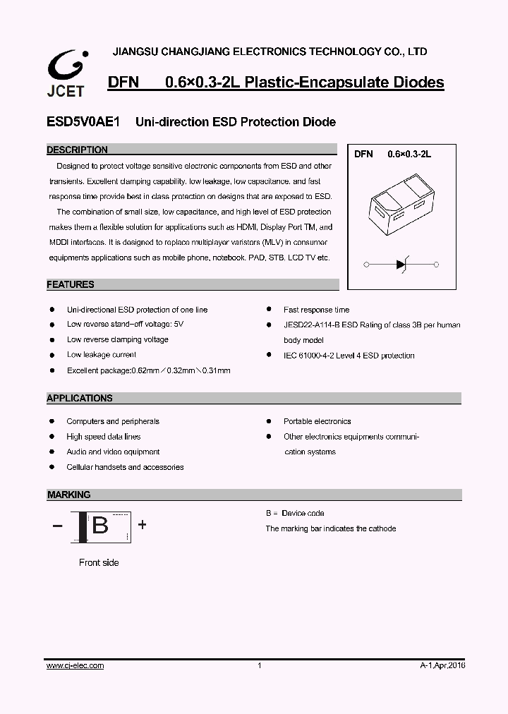 ESD5V0AE1_8773230.PDF Datasheet