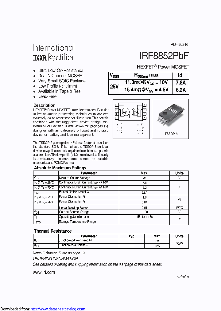 IRF8852_8810387.PDF Datasheet