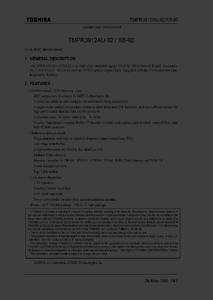 TMPR3912AU_8831900.PDF Datasheet