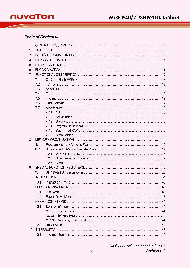 W78E052DDG_8840411.PDF Datasheet