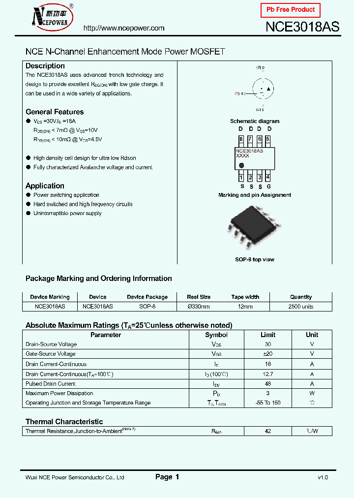 NCE3018AS_8836955.PDF Datasheet